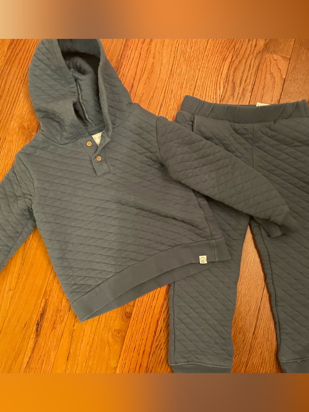 Carter's Slate Gray Quilted Lounge Pullover & Jogger Set